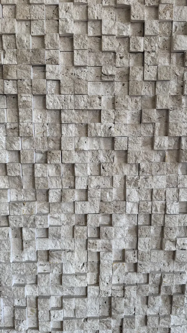 2.5 x 2.5 Silver Traverten Patlatma Taş